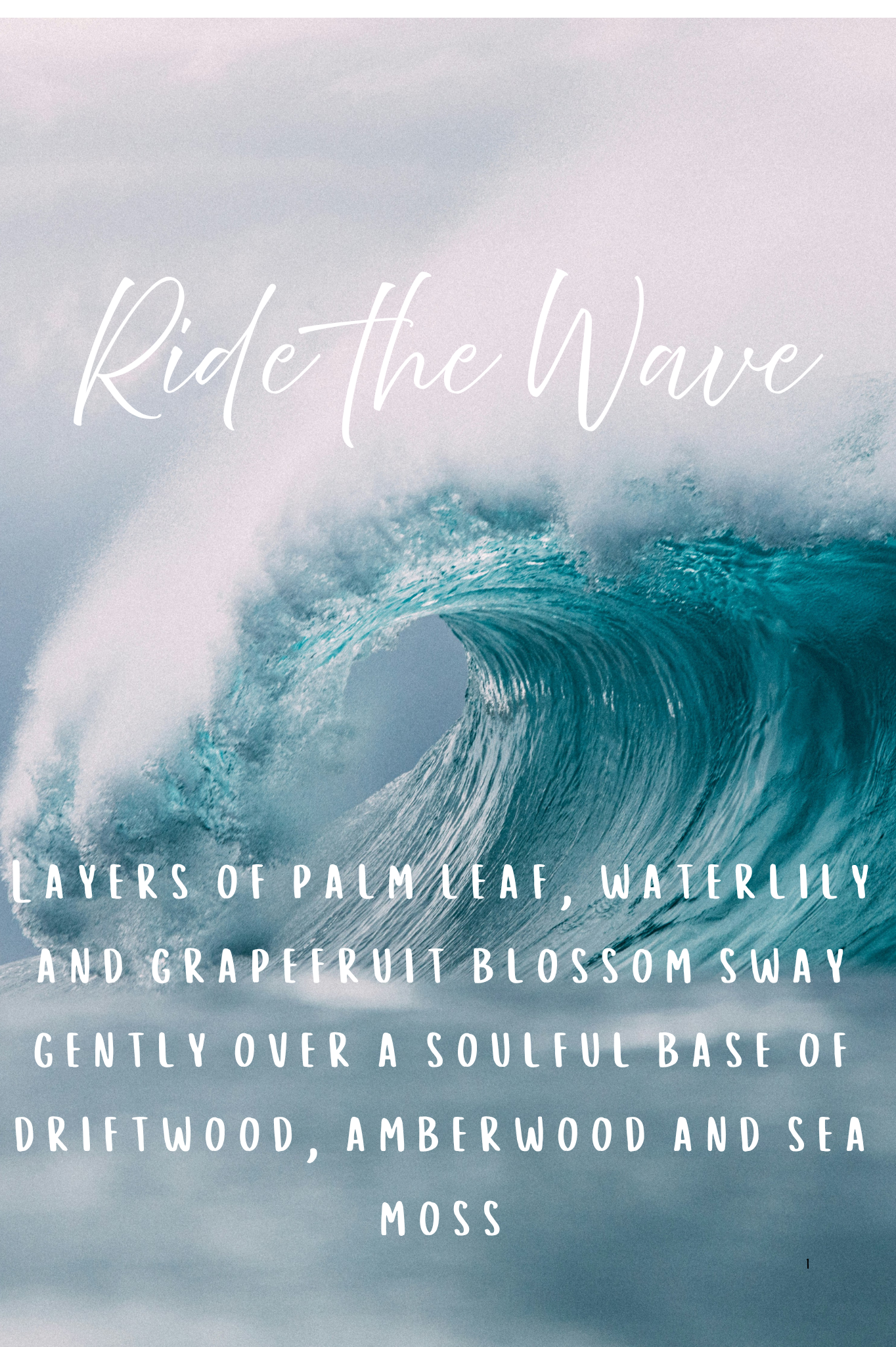 Ride the wave 3oz candle