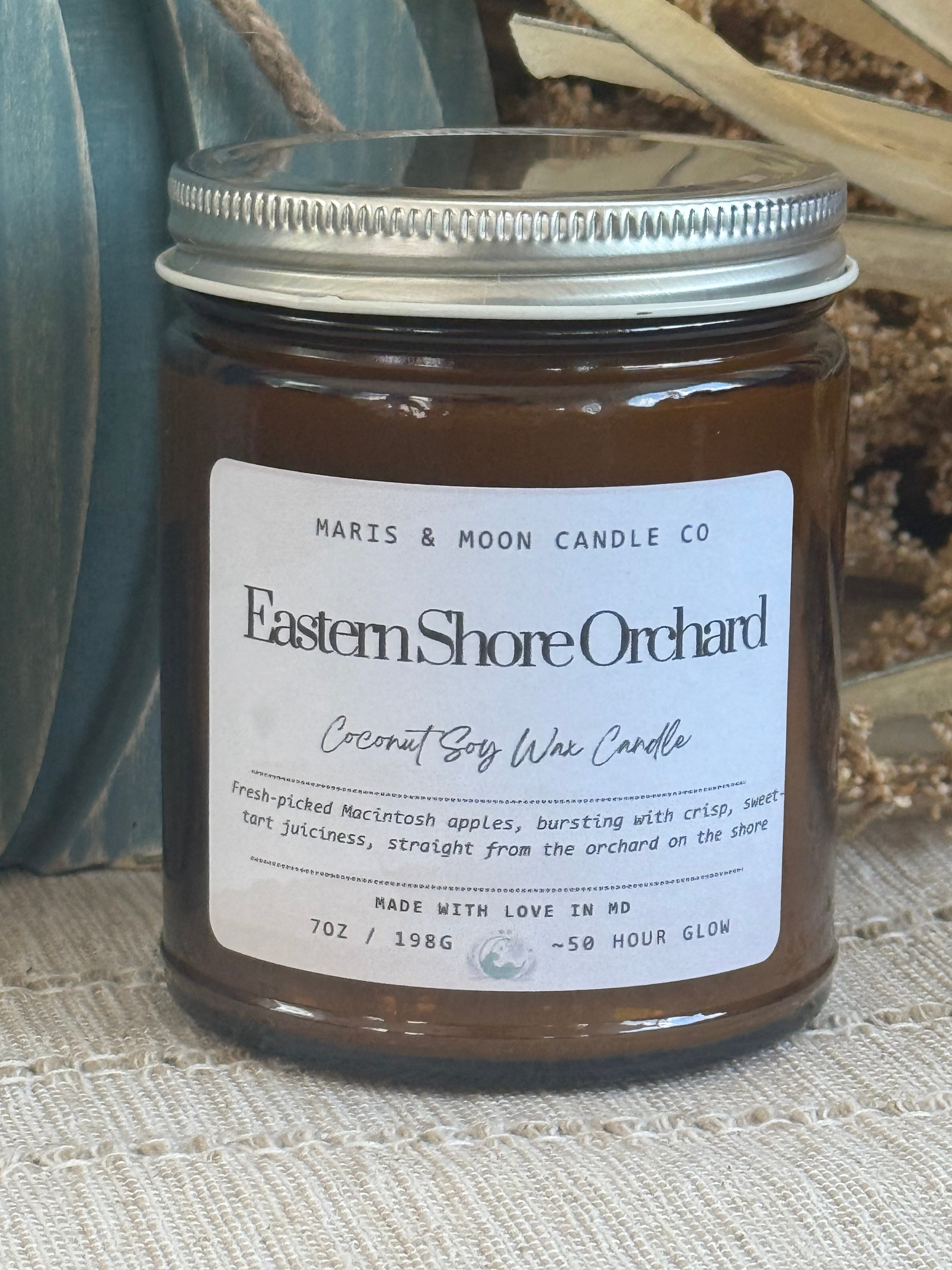 Eastern Shore Orchard 7oz Amber jar candle