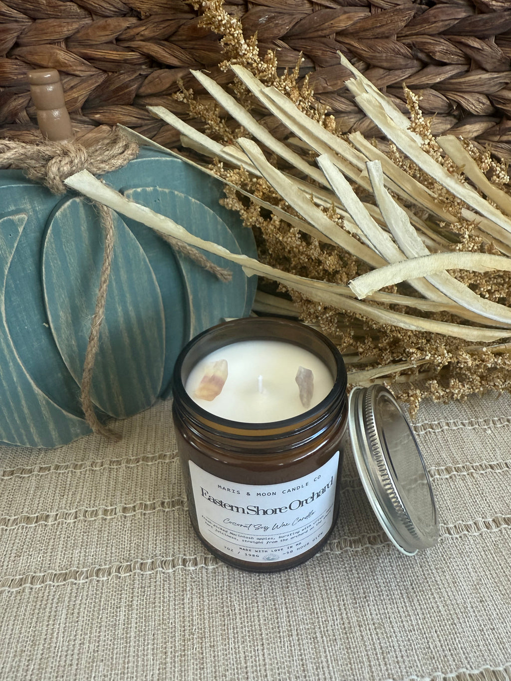 Eastern Shore Orchard 7oz Amber jar candle