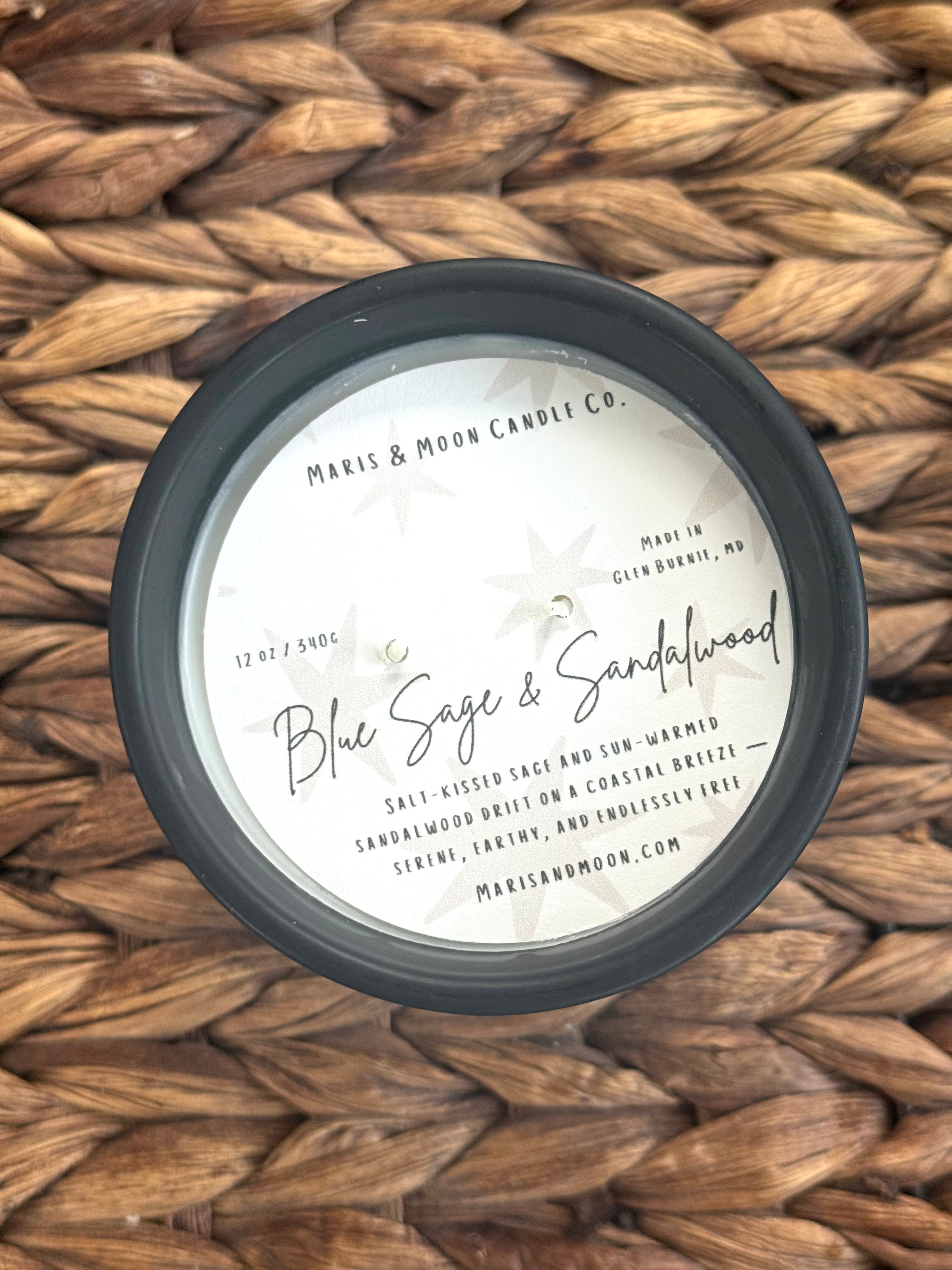 Blue Sage & Sandalwood Coconut Soy Ceramic Candle