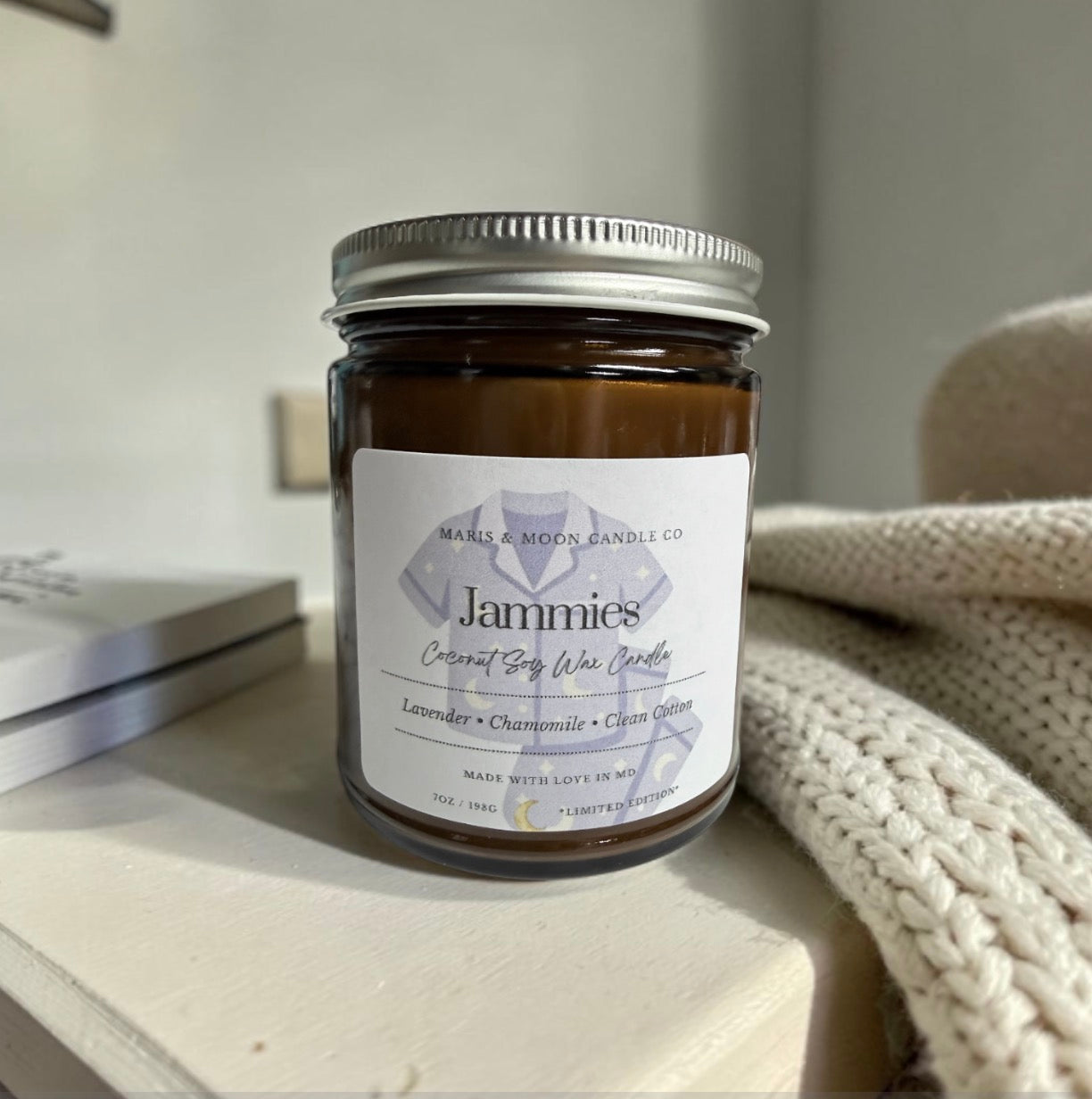 Jammies Amber jar candle