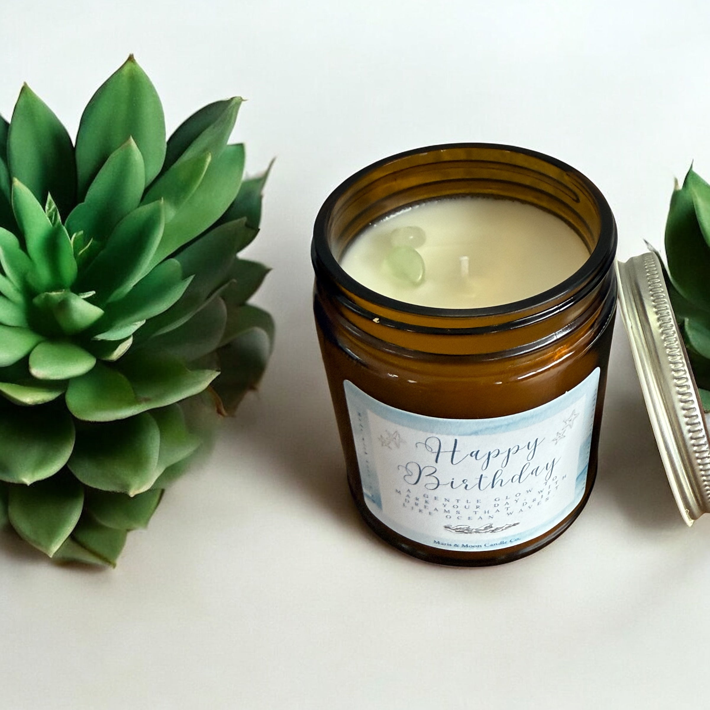 Birthday gift 7oz Coconut Soy Candle in gift box