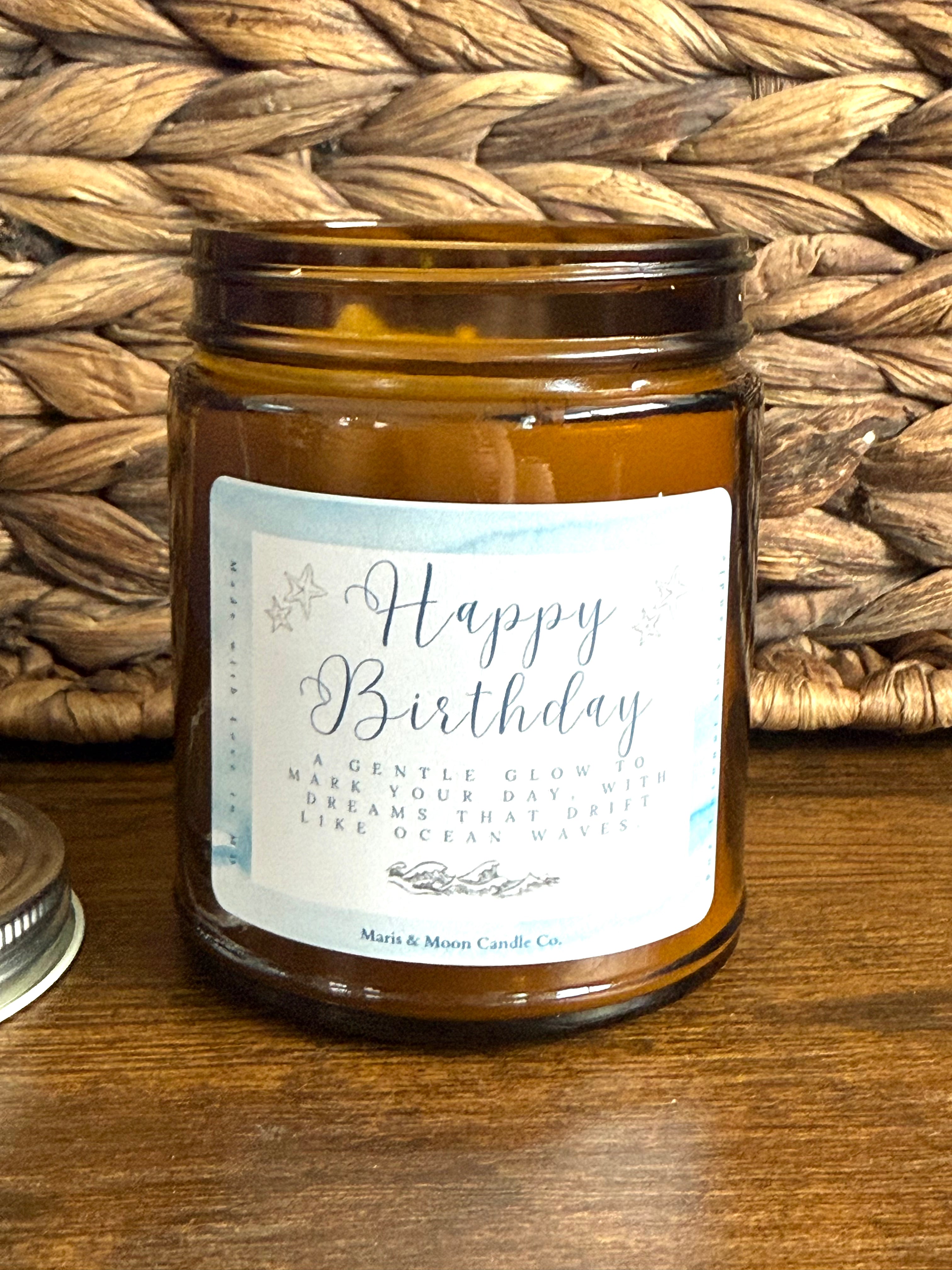 Birthday gift 7oz Coconut Soy Candle in gift box