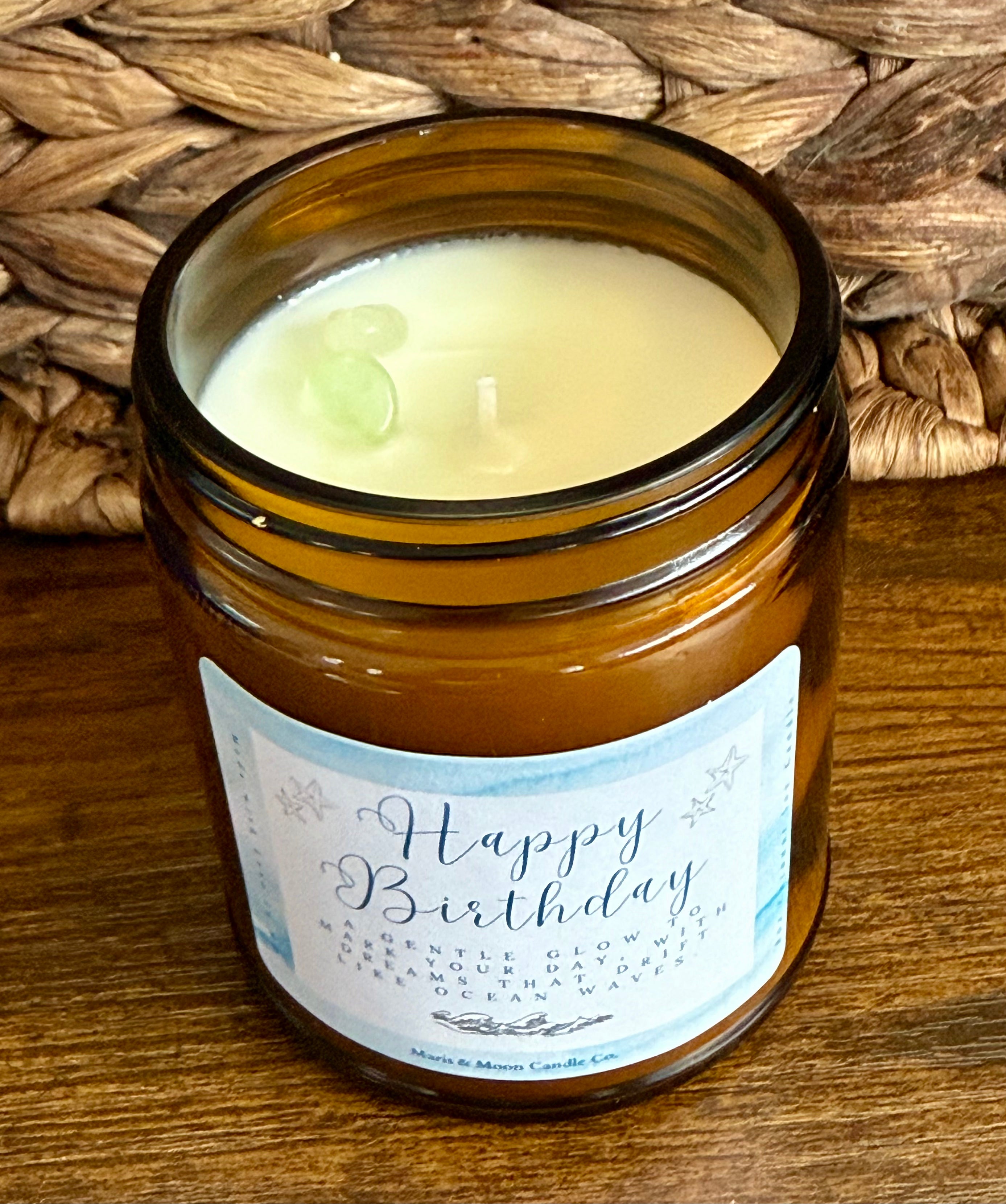 Birthday gift 7oz Coconut Soy Candle in gift box