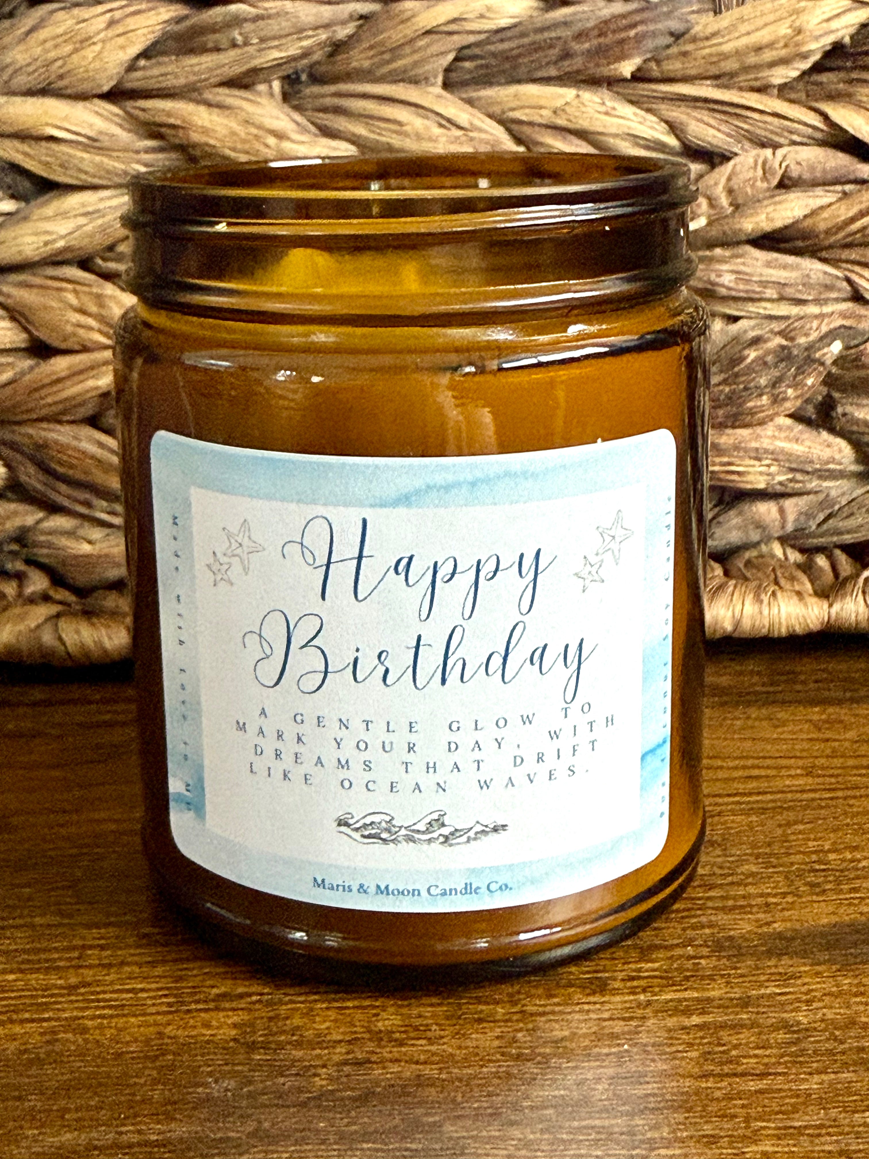 Birthday gift 7oz Coconut Soy Candle in gift box