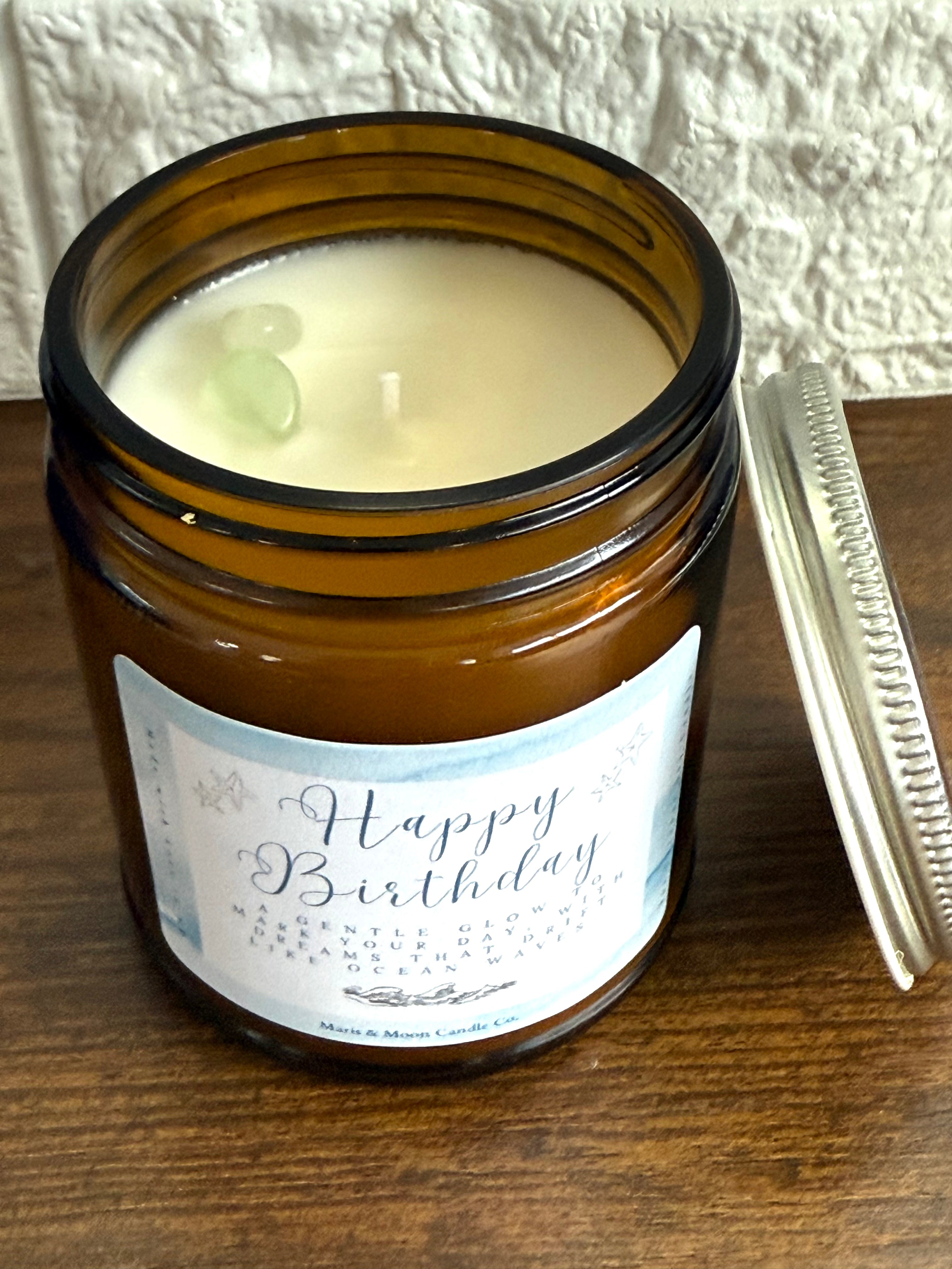 Birthday gift 7oz Coconut Soy Candle in gift box