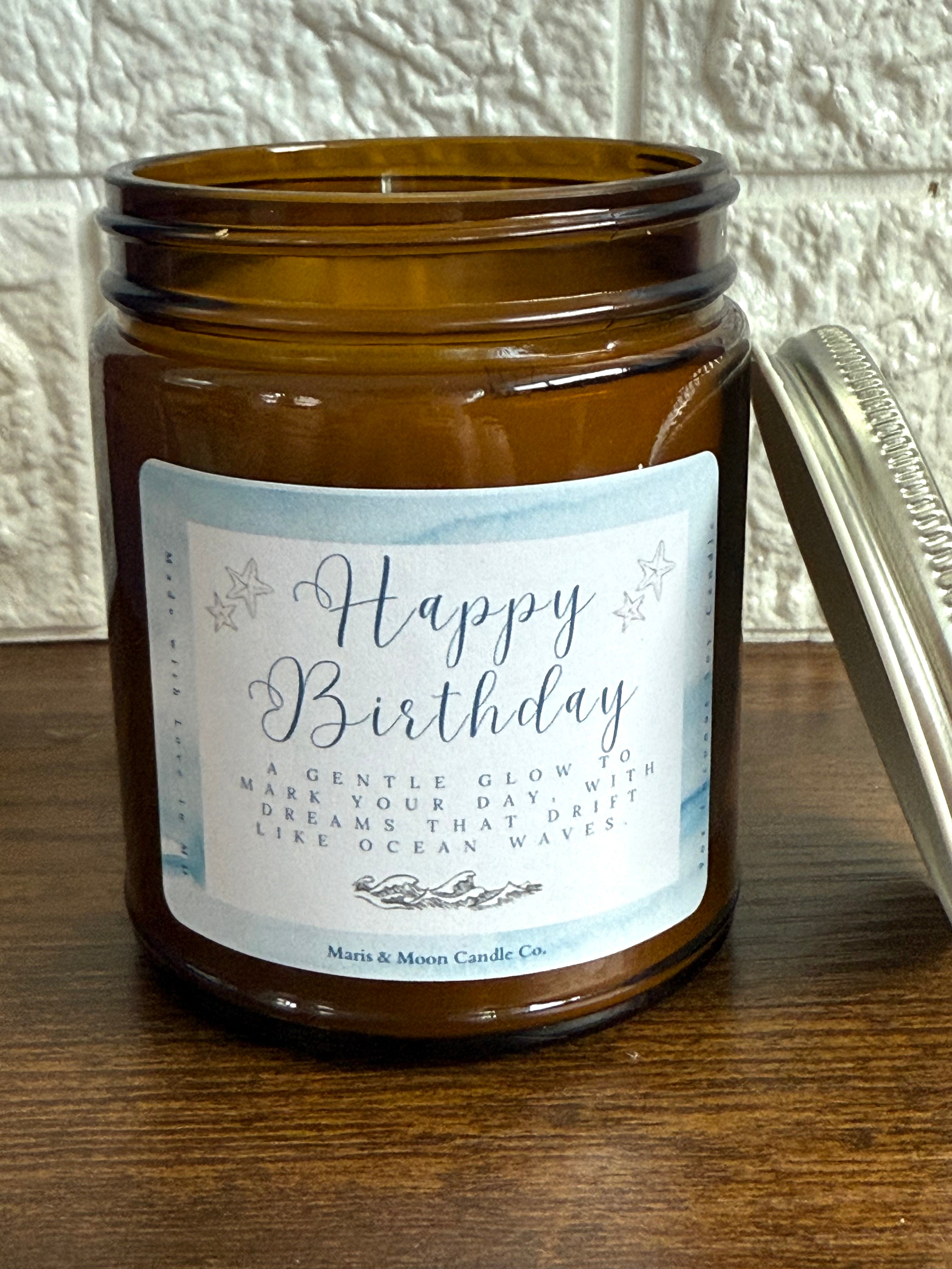 Birthday gift 7oz Coconut Soy Candle in gift box