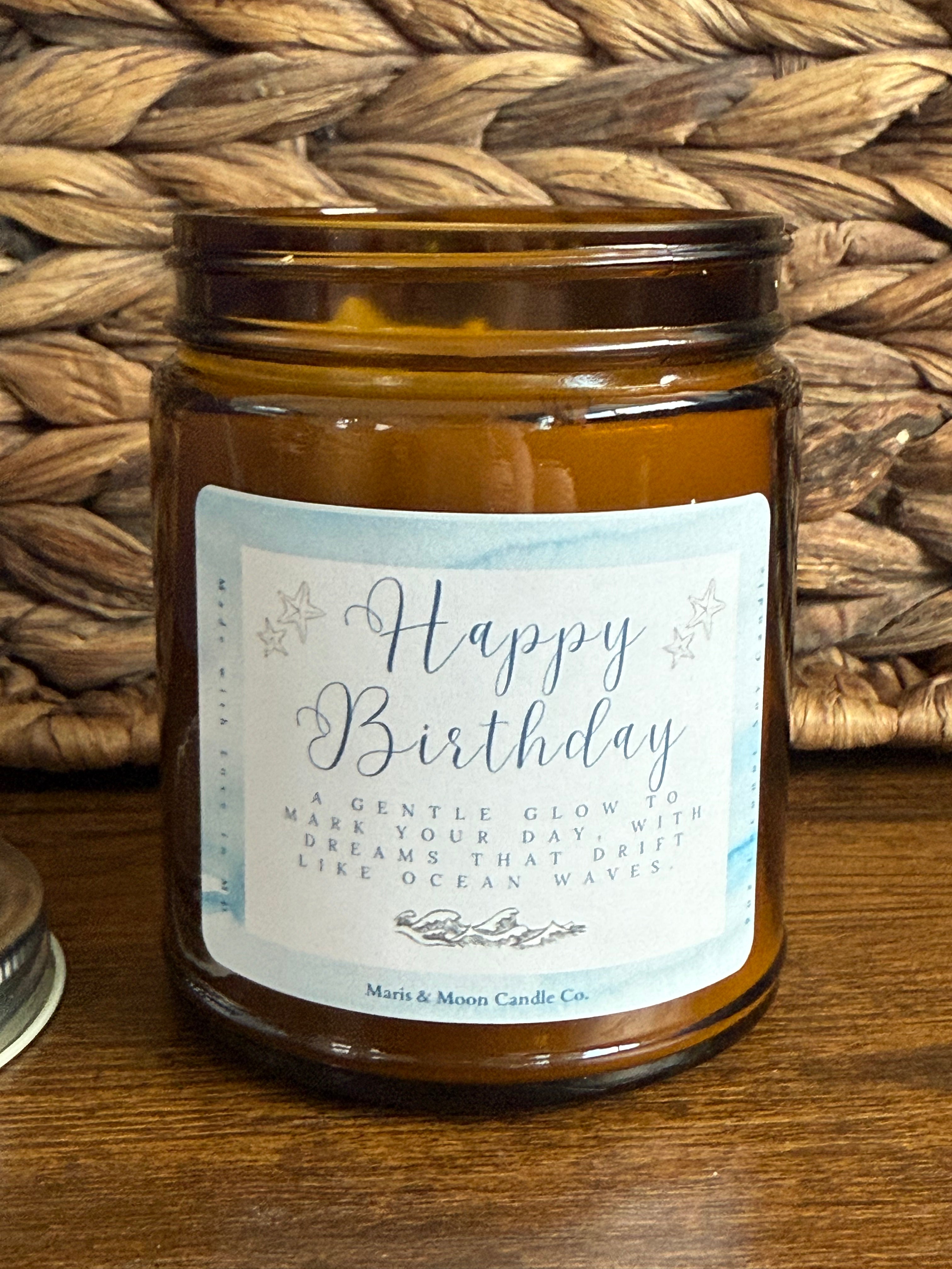 Birthday gift 7oz Coconut Soy Candle in gift box