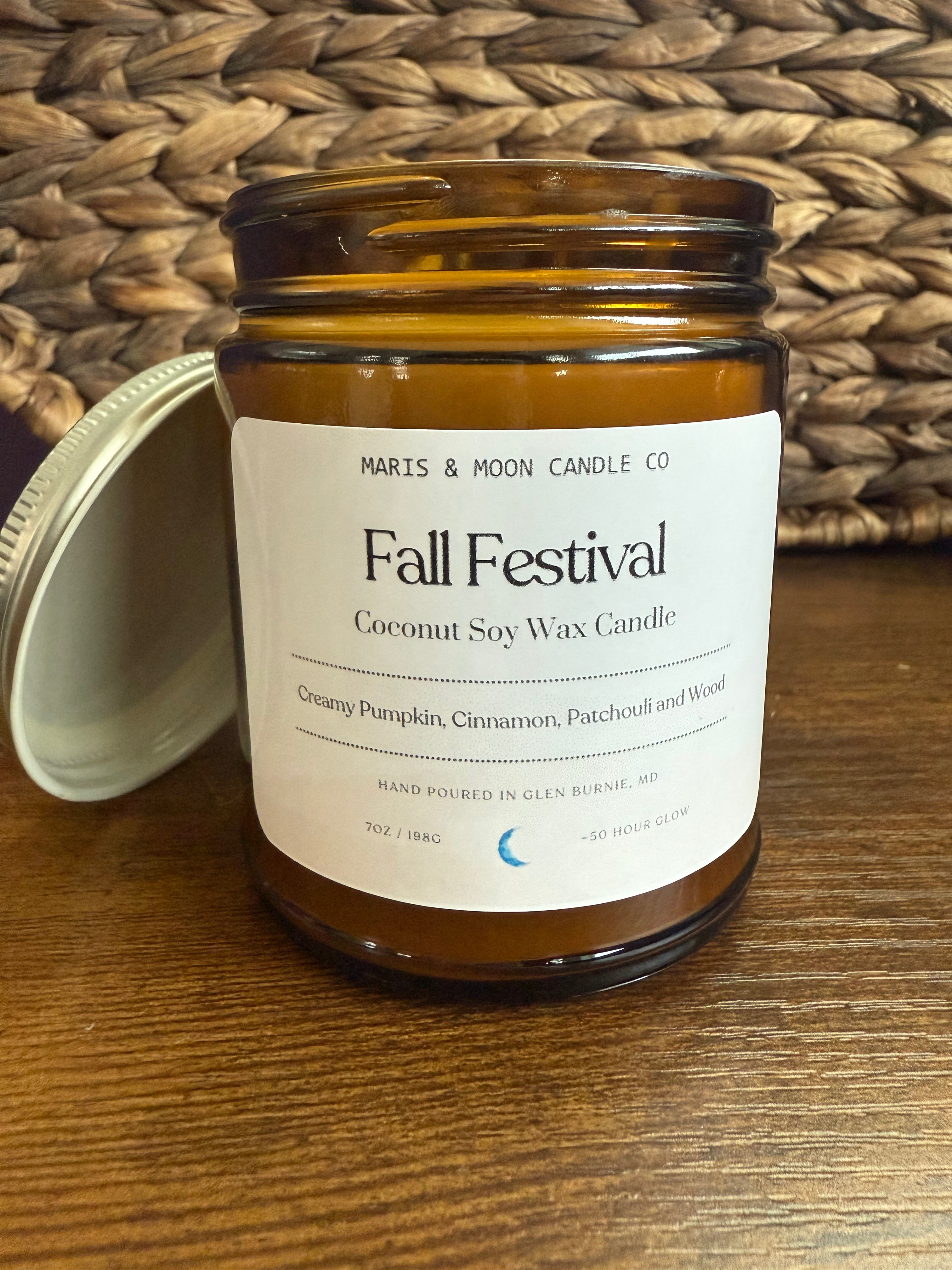 Fall Festival Amber jar candle