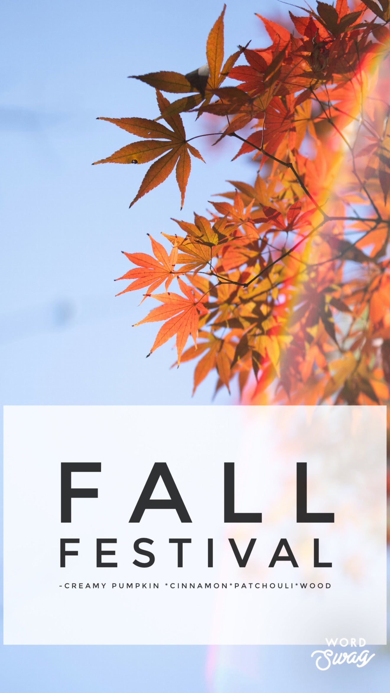 Fall Festival Amber jar candle