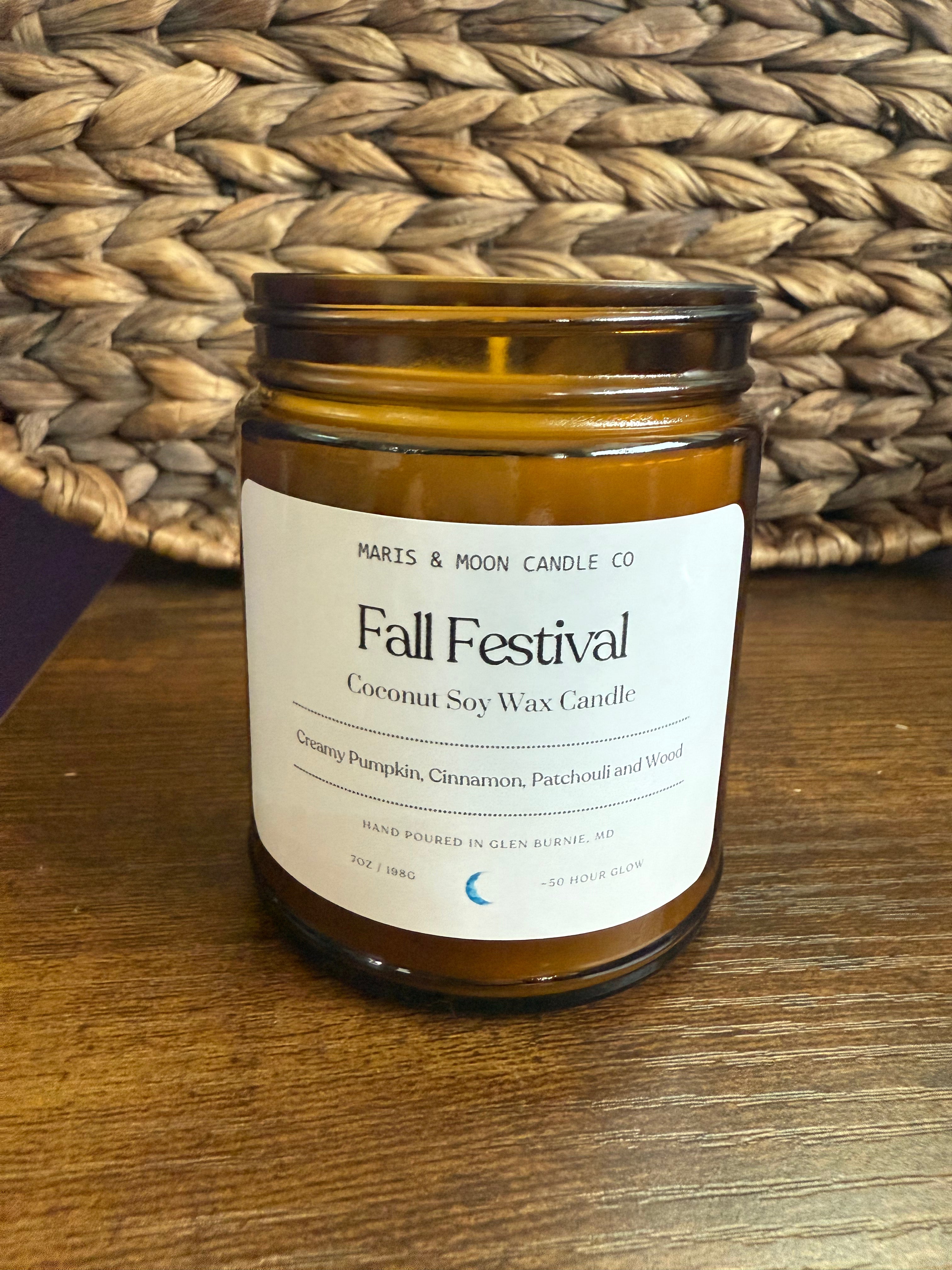 Fall Festival Amber jar candle