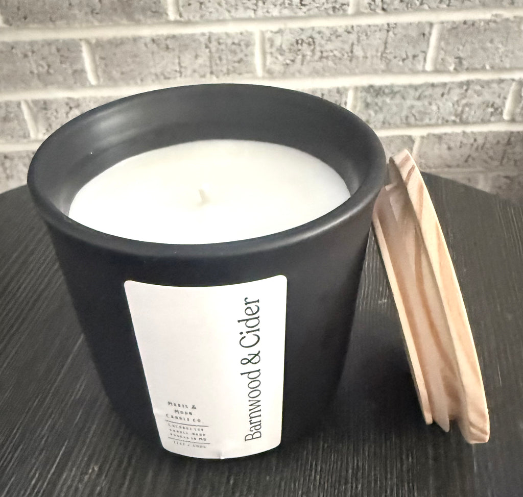 Barnwood & Cider Coconut Soy Ceramic Candle