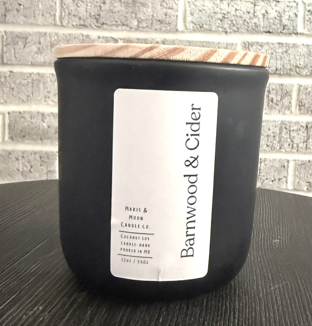 Barnwood & Cider Coconut Soy Ceramic Candle
