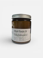 Blue Sage & Sandalwood Amber jar candle