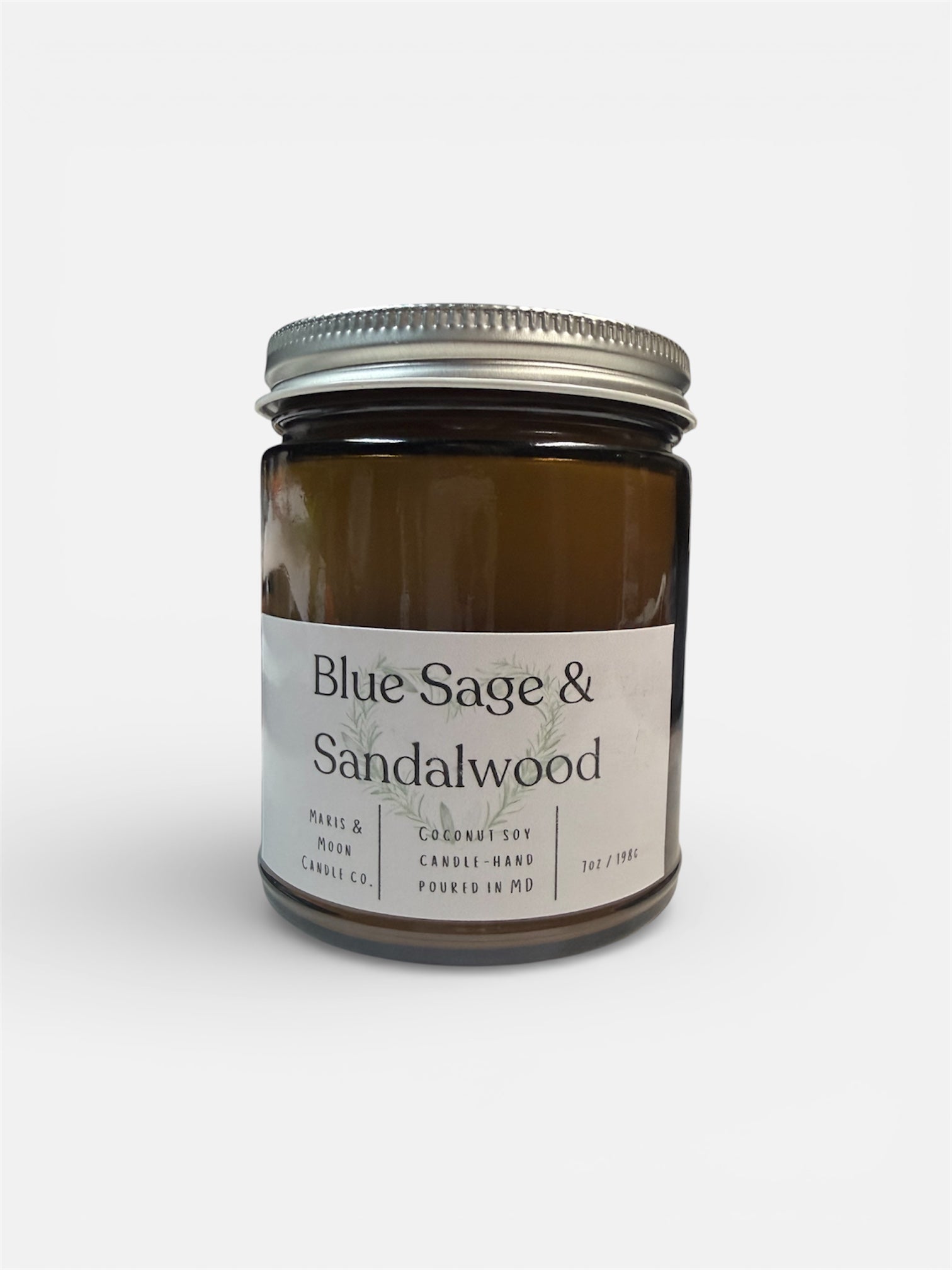 Blue Sage & Sandalwood Amber jar candle