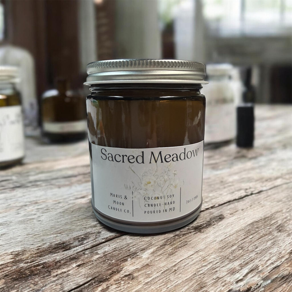 Sacred Meadow Amber jar candle