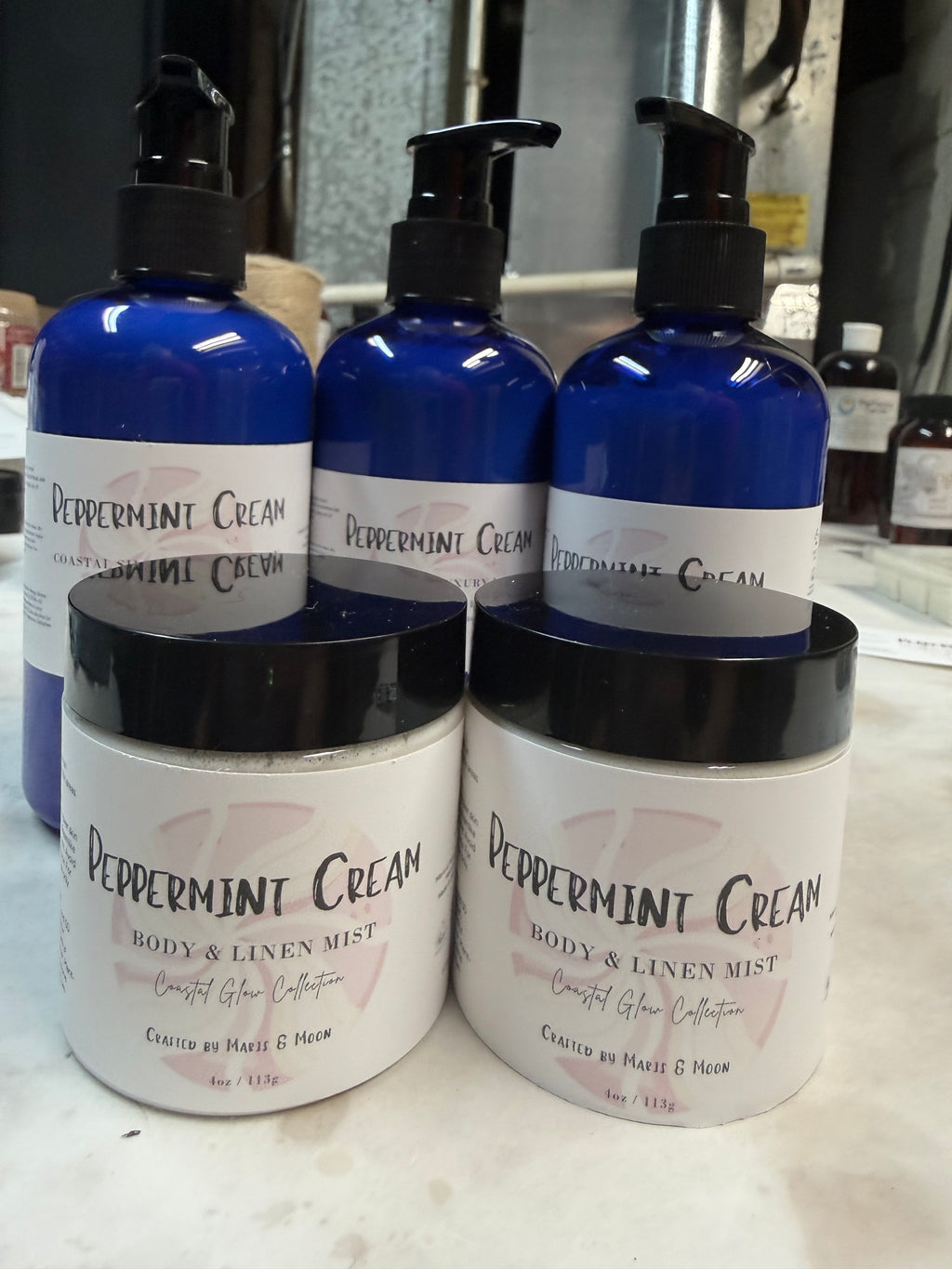 RESTOCKED! Peppermint Cream scented Coastal Silk Luxury Body Lotion
