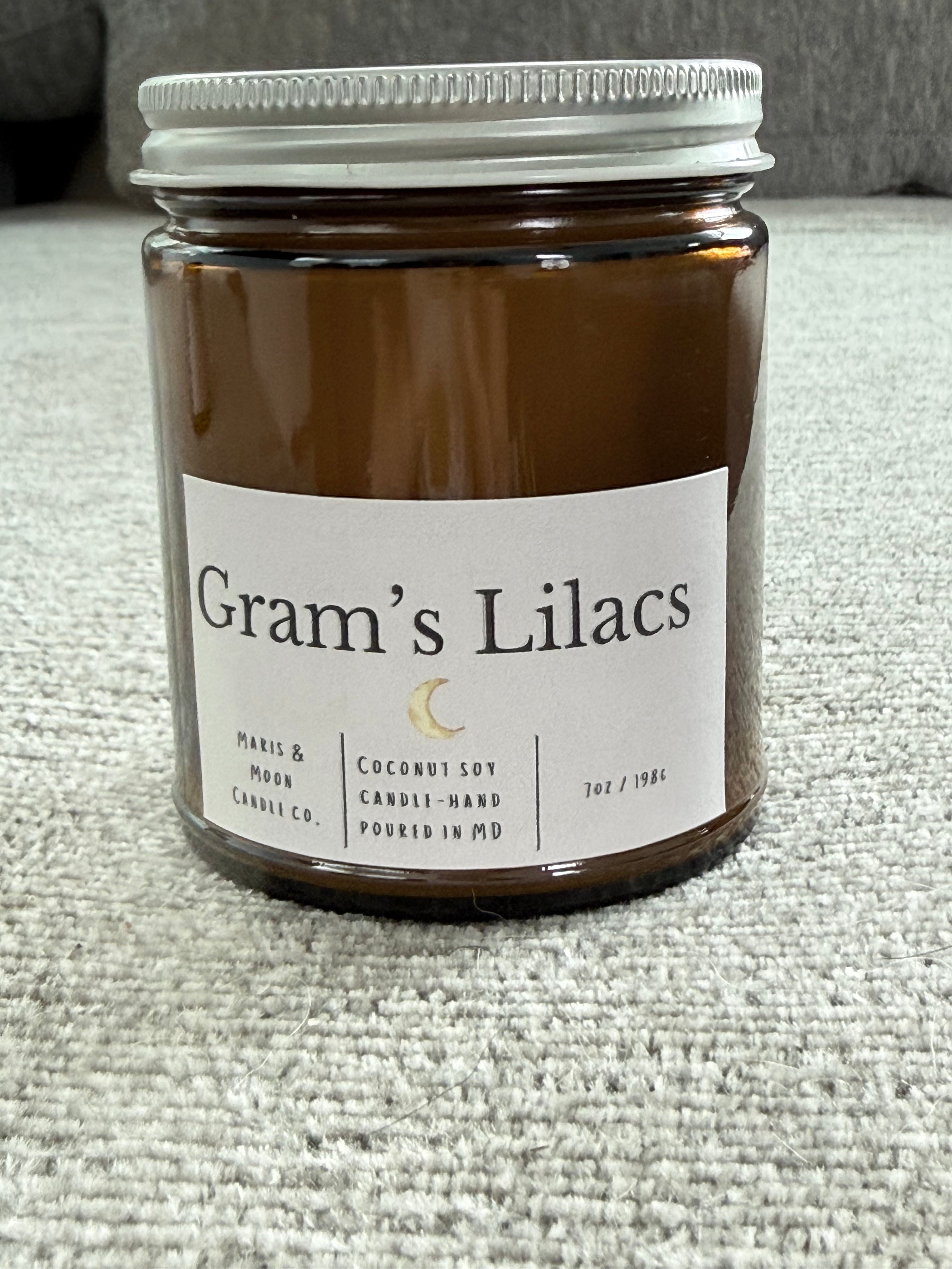 Gram’s Lilac Amber jar candle