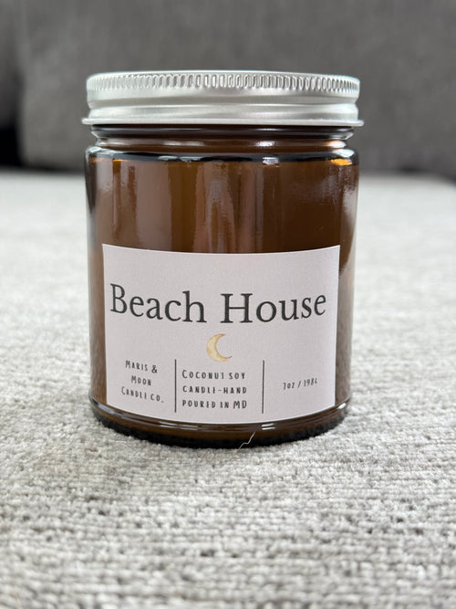 Beach House Amber jar candle