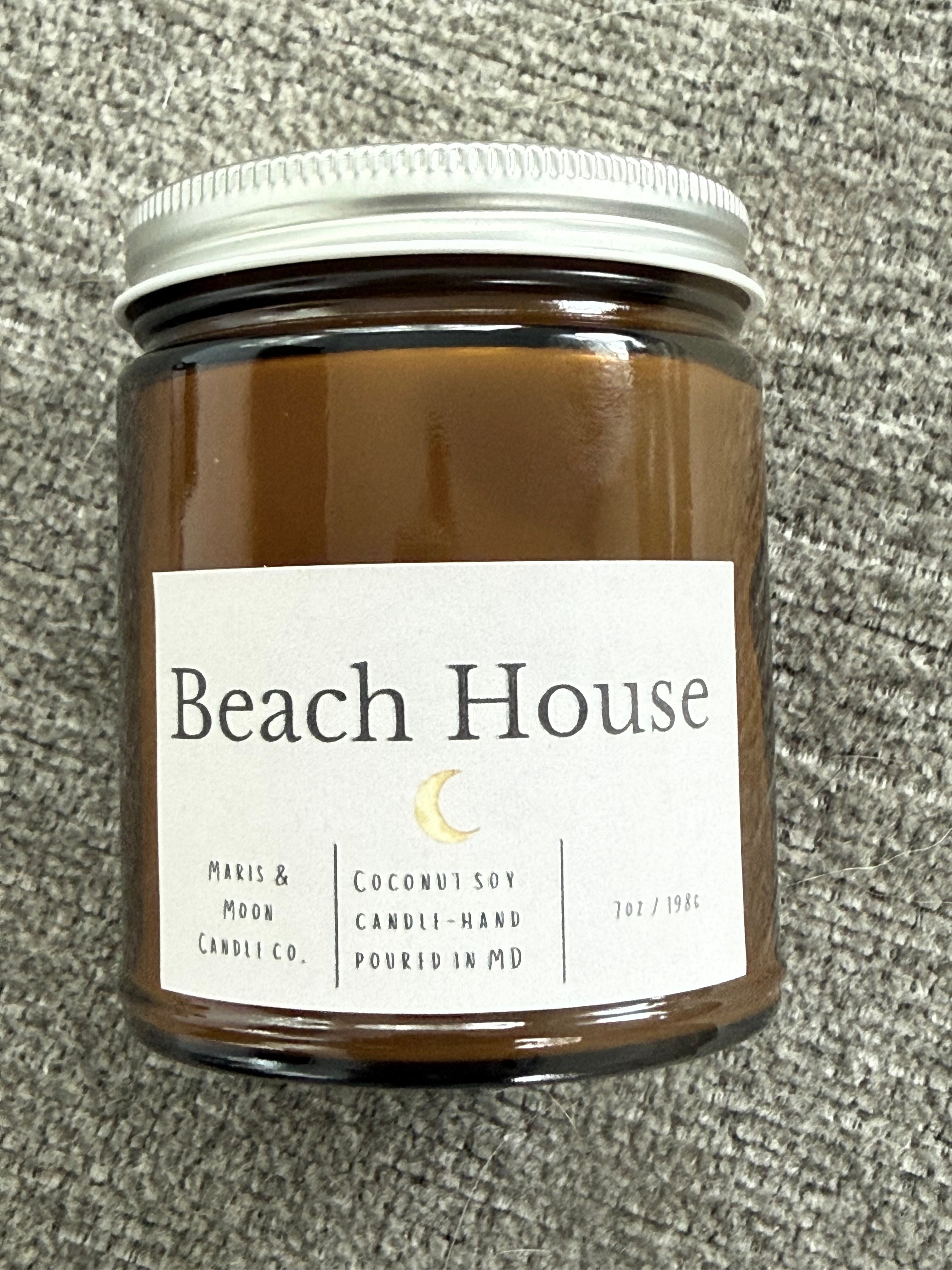Beach House Amber jar candle