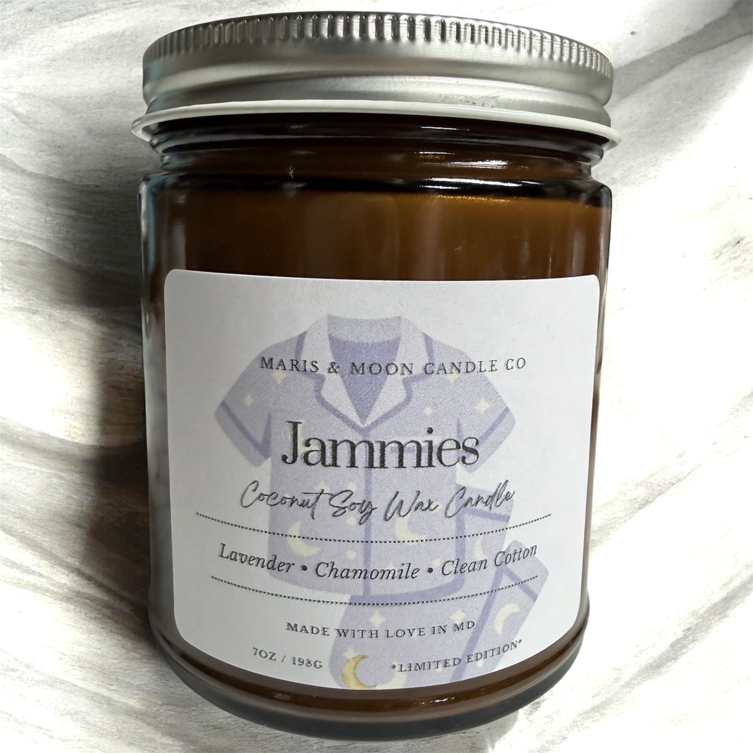 Jammies Amber jar candle