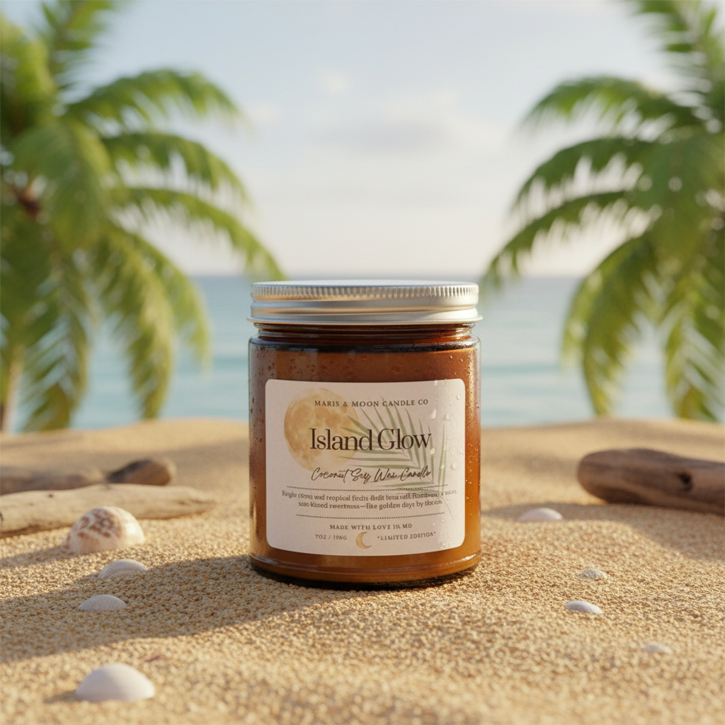 Island Glow Candle Lifestyle
